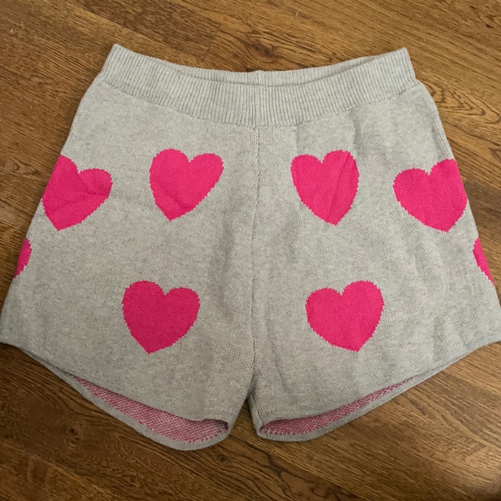 Nasty Gal knit heart shorts, NWOT